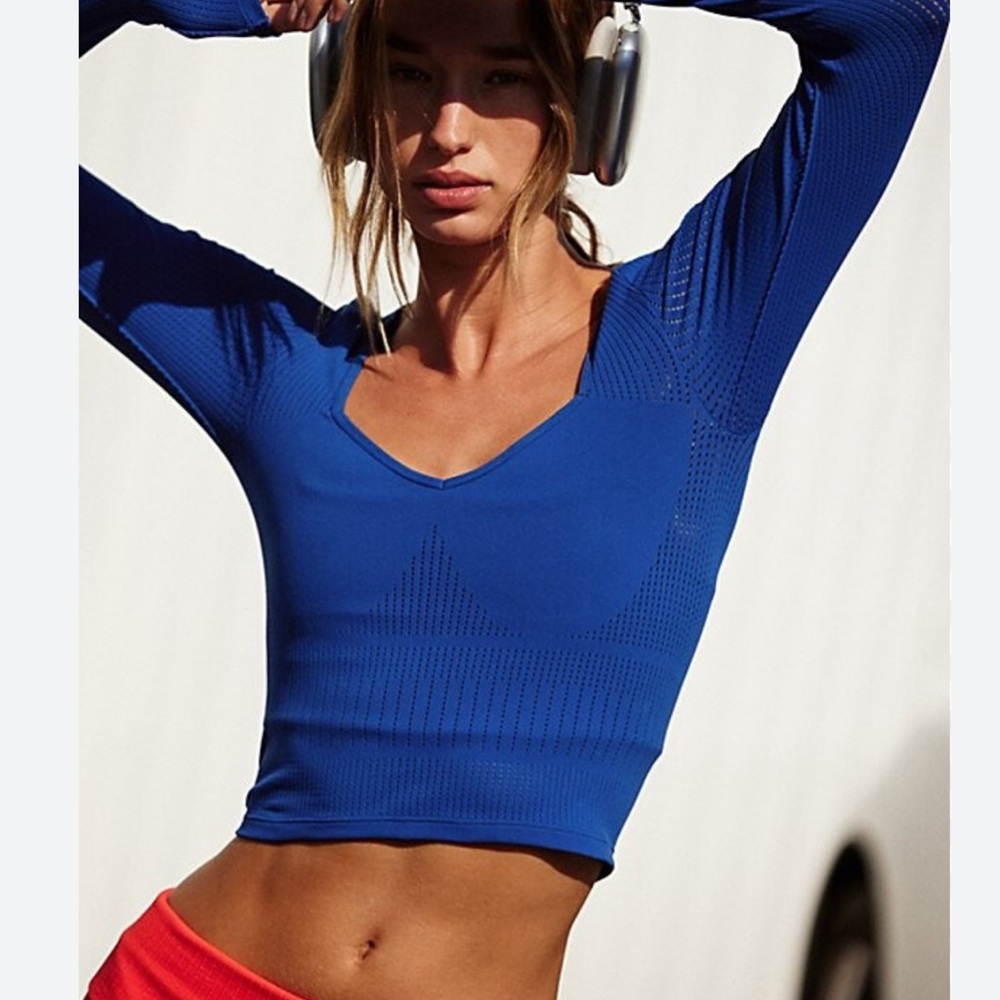 Blue FP Long Sleeve Women's Top